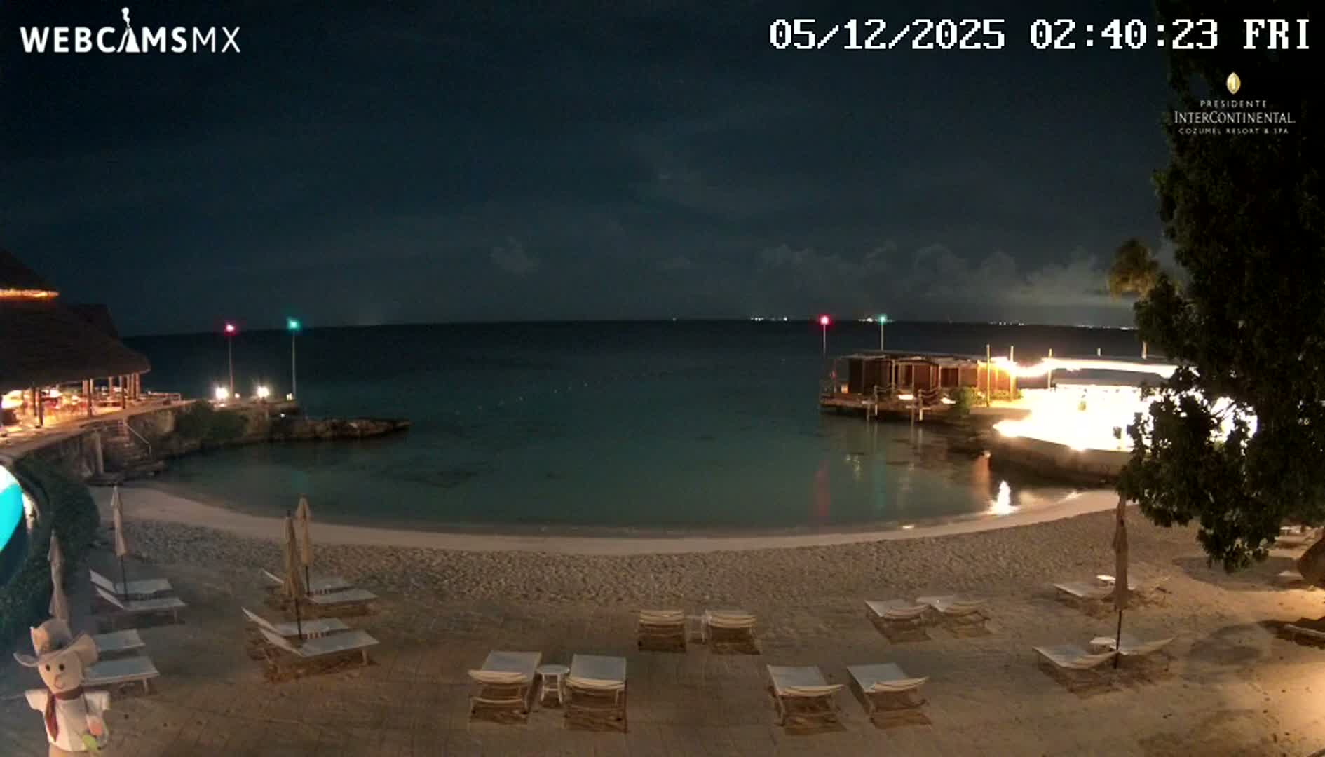 Cozumel,Presidente Intercontinental's Beach Live Cam - Zona Hotelera Sur, San Mugiel de Cozumel, Municipio de Cozumel, Quintana Roo, Mexico