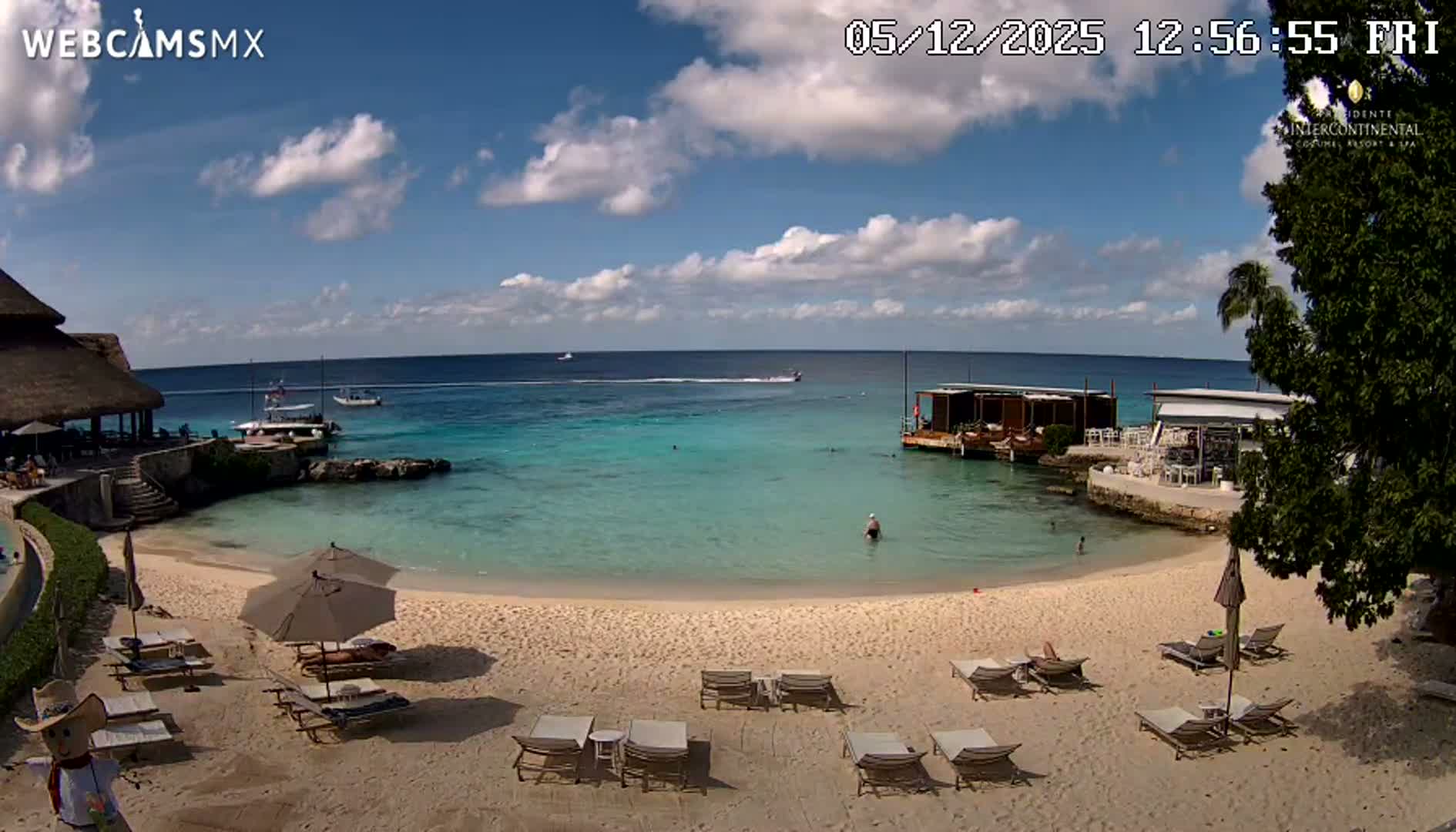 Cozumel,Presidente Intercontinental's Beach Live Cam - Zona Hotelera Sur, San Mugiel de Cozumel, Municipio de Cozumel, Quintana Roo, Mexico