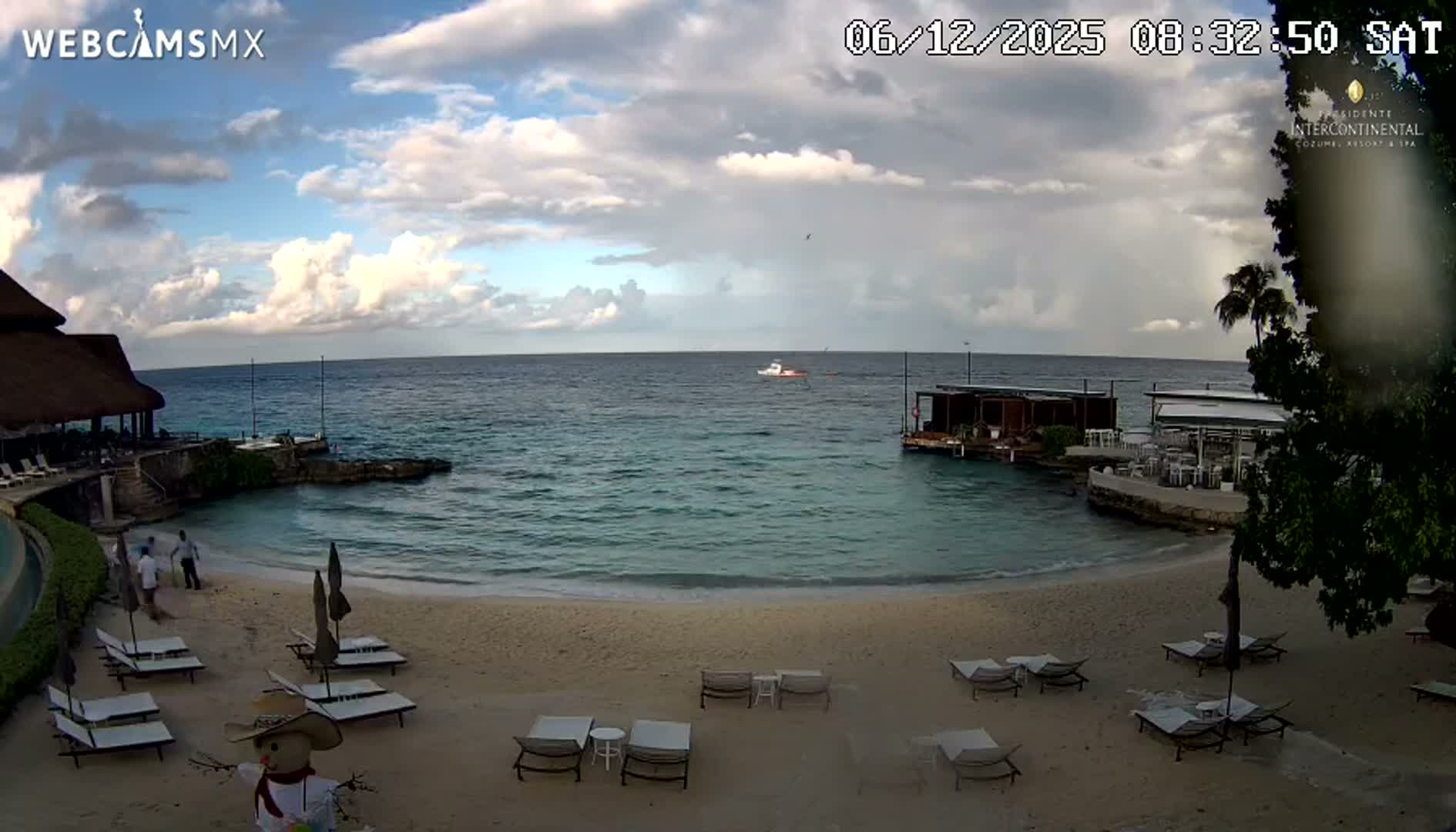 Cozumel,Presidente Intercontinental's Beach Live Cam - Zona Hotelera Sur, San Mugiel de Cozumel, Municipio de Cozumel, Quintana Roo, Mexico
