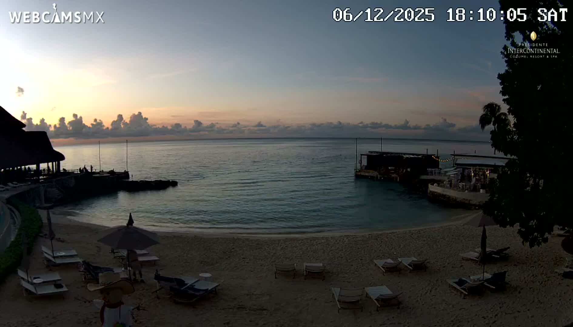 Cozumel,Presidente Intercontinental's Beach Live Cam - Zona Hotelera Sur, San Mugiel de Cozumel, Municipio de Cozumel, Quintana Roo, Mexico