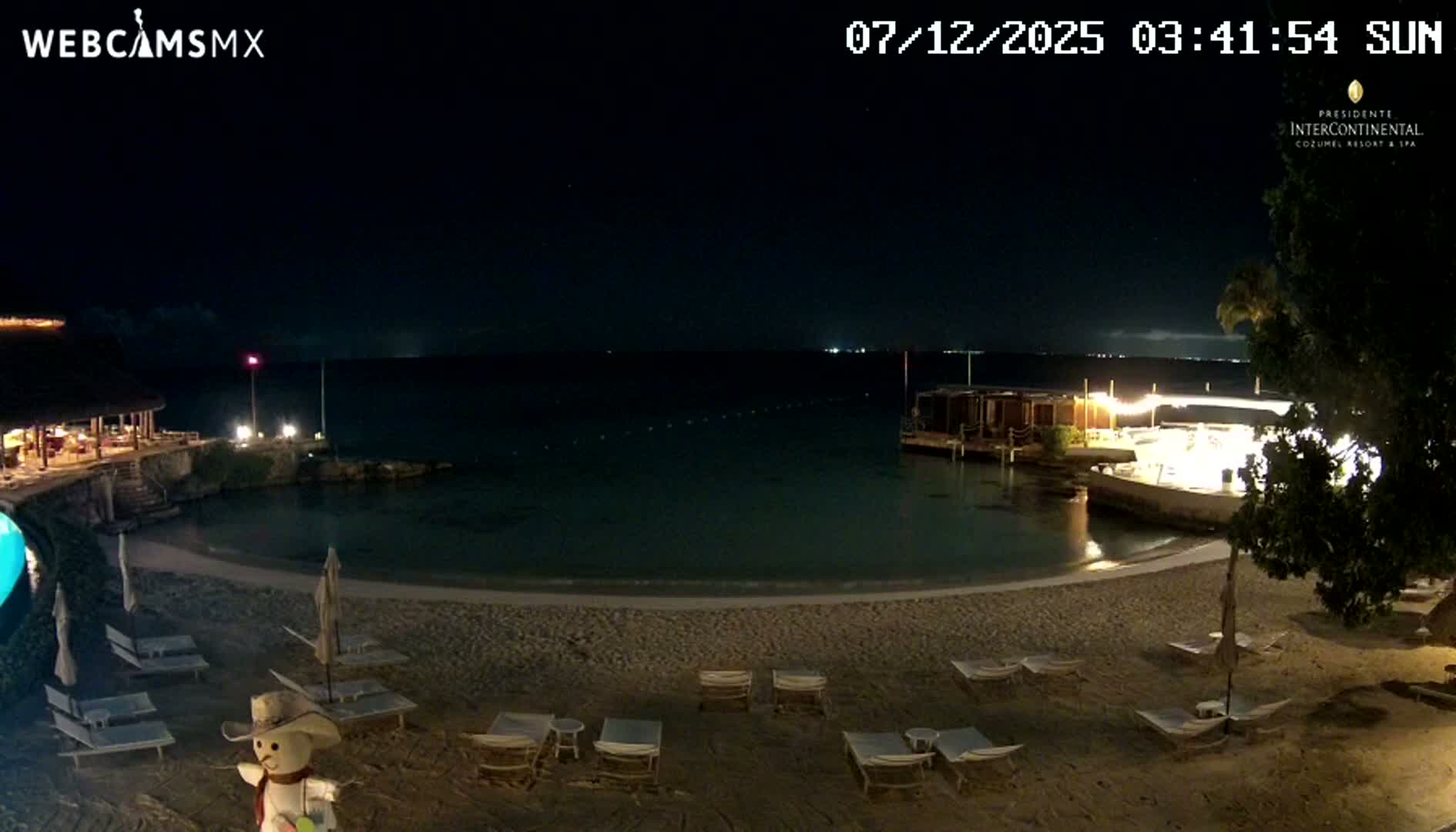 Cozumel,Presidente Intercontinental's Beach Live Cam - Zona Hotelera Sur, San Mugiel de Cozumel, Municipio de Cozumel, Quintana Roo, Mexico