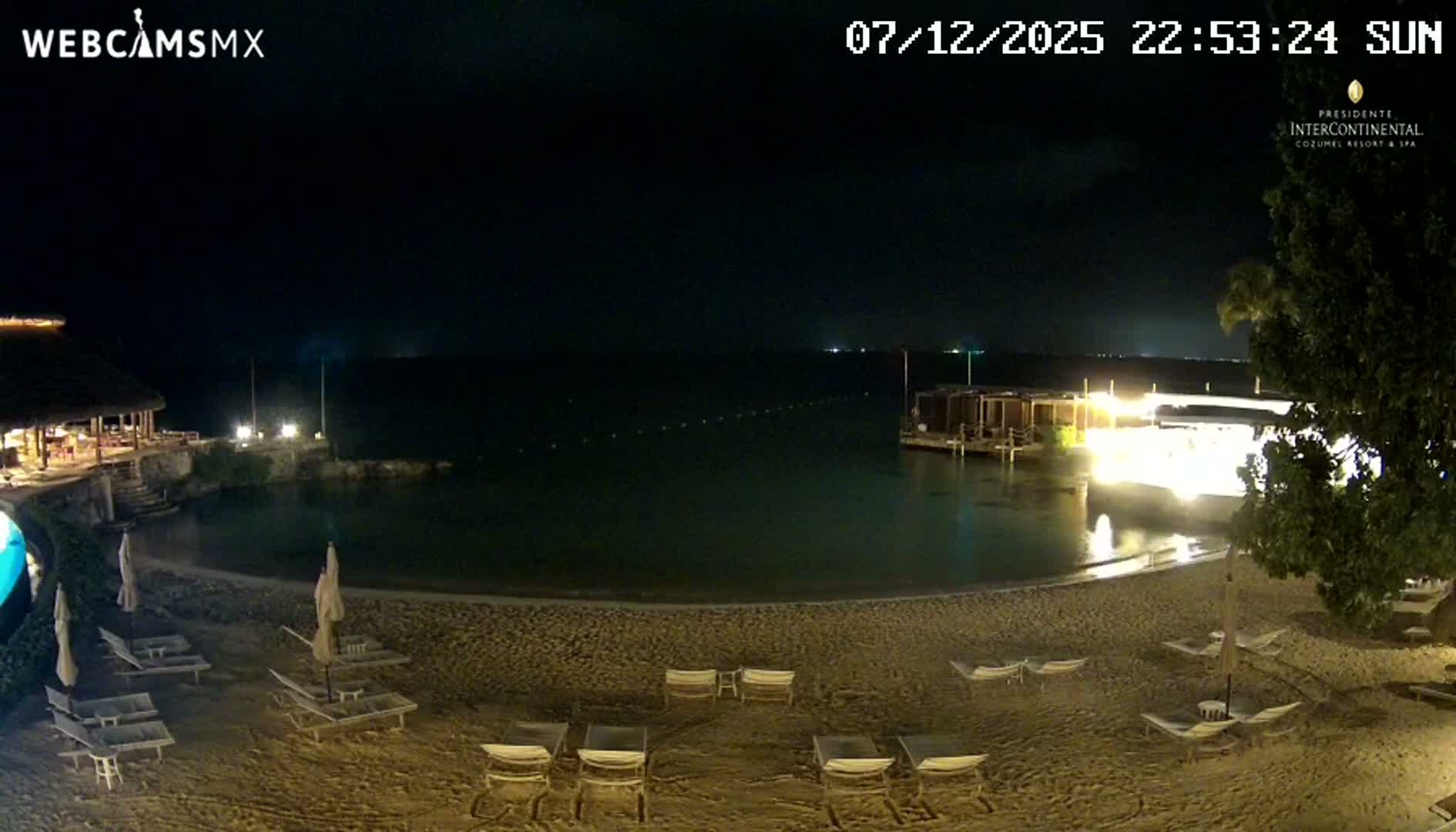 Cozumel,Presidente Intercontinental's Beach Live Cam - Zona Hotelera Sur, San Mugiel de Cozumel, Municipio de Cozumel, Quintana Roo, Mexico