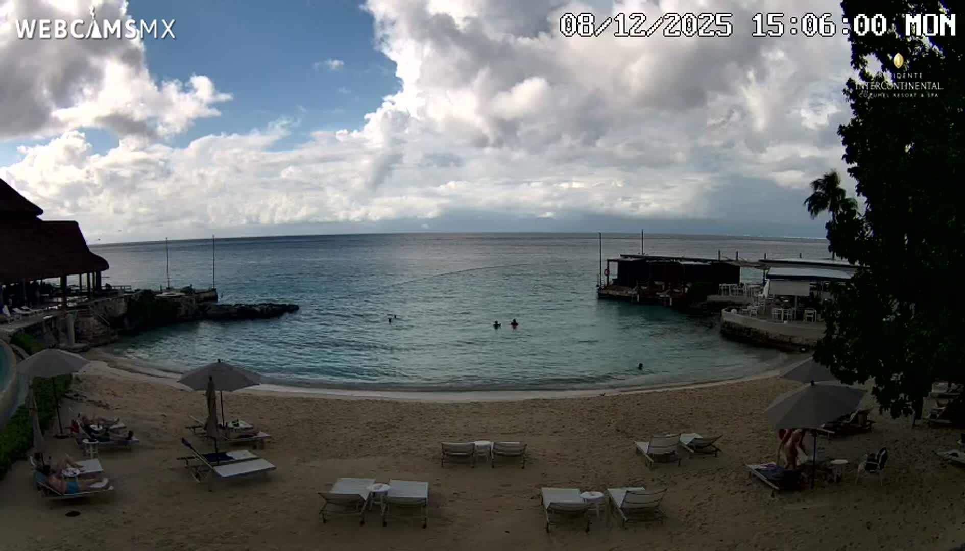 Cozumel,Presidente Intercontinental's Beach Live Cam - Zona Hotelera Sur, San Mugiel de Cozumel, Municipio de Cozumel, Quintana Roo, Mexico