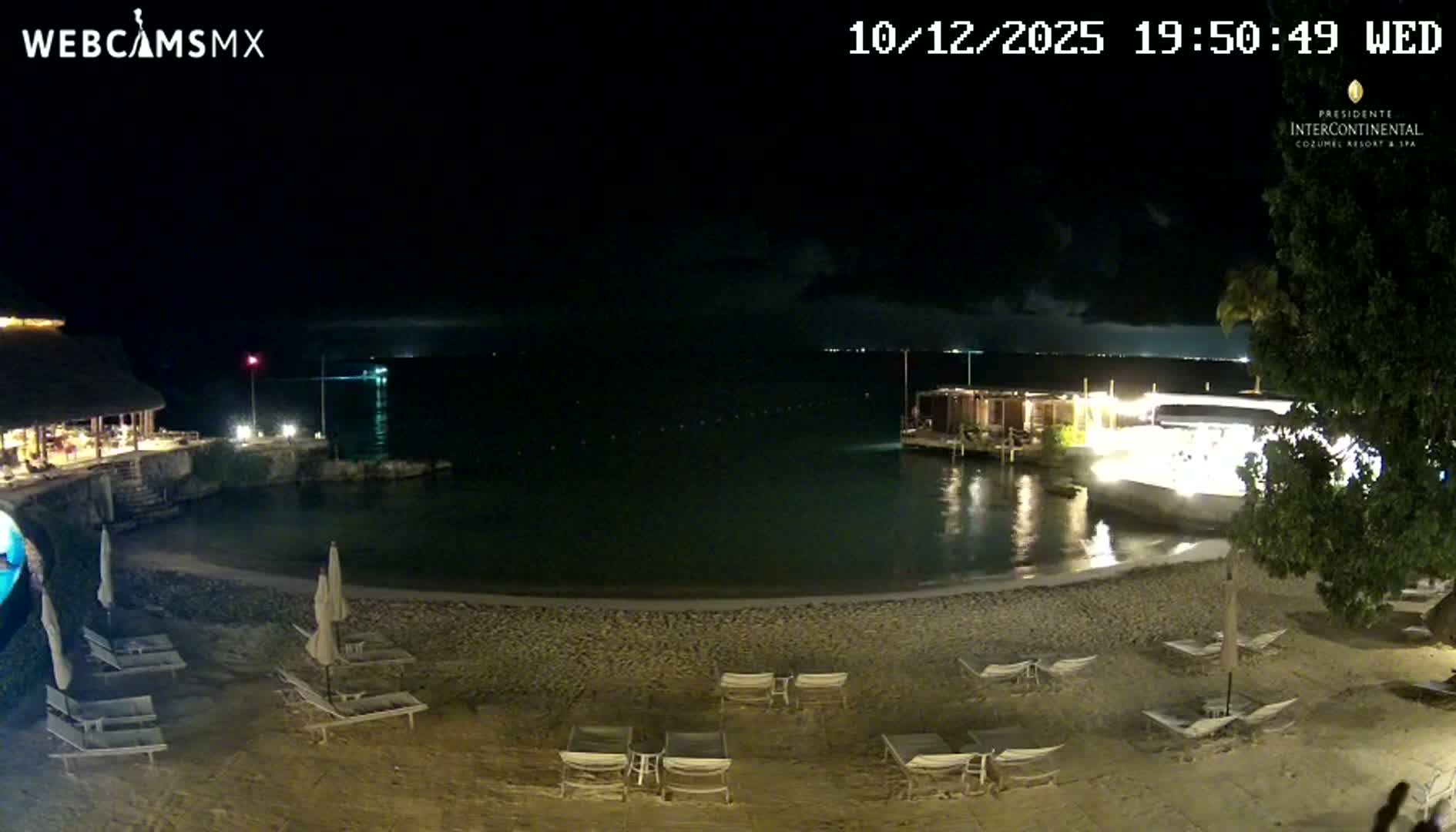 Cozumel,Presidente Intercontinental's Beach Live Cam - Zona Hotelera Sur, San Mugiel de Cozumel, Municipio de Cozumel, Quintana Roo, Mexico