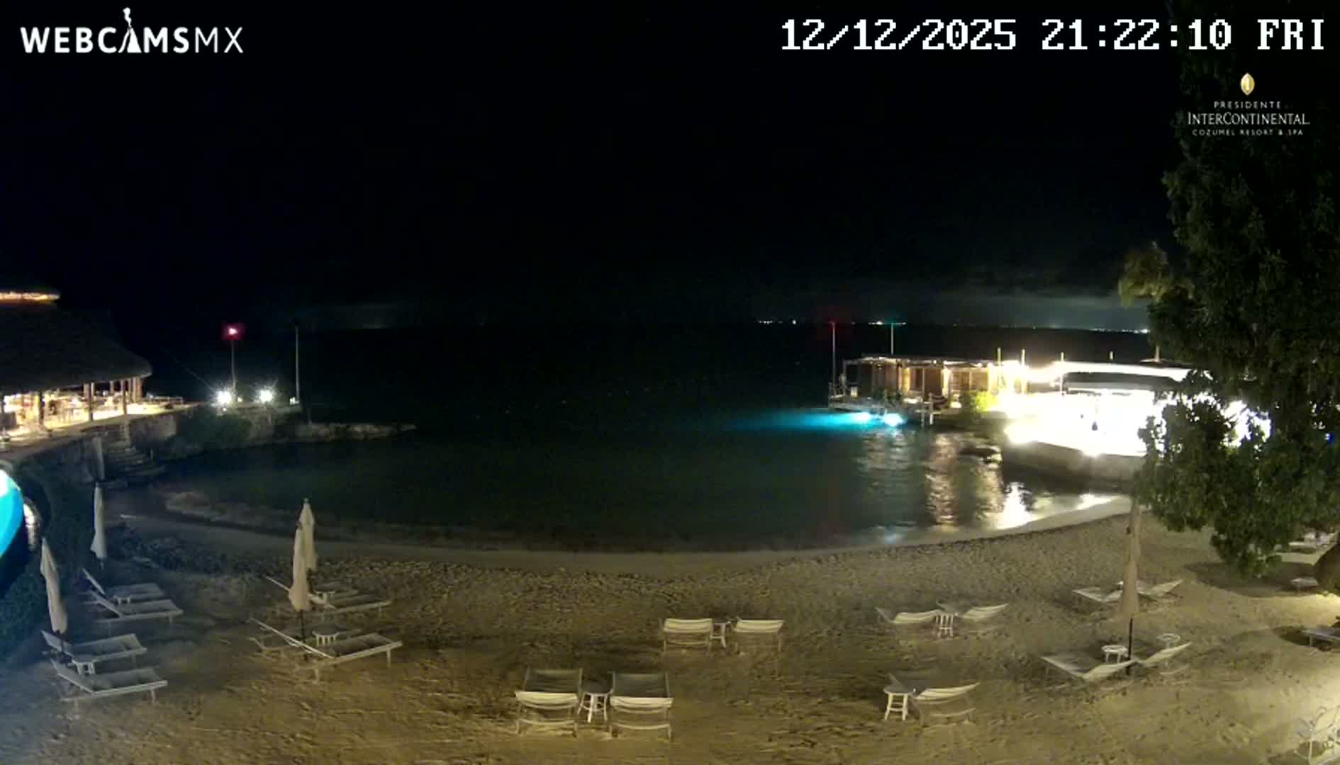 Cozumel,Presidente Intercontinental's Beach Live Cam - Zona Hotelera Sur, San Mugiel de Cozumel, Municipio de Cozumel, Quintana Roo, Mexico