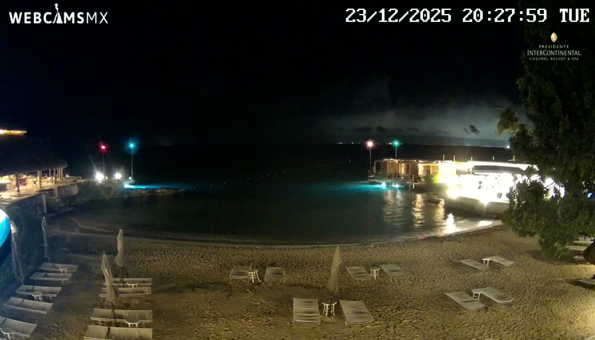 Cozumel,Presidente Intercontinental's Beach Live Cam - Zona Hotelera Sur, San Mugiel de Cozumel, Municipio de Cozumel, Quintana Roo, Mexico