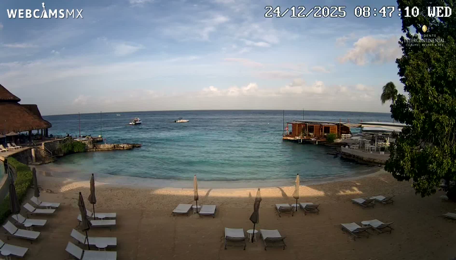 Cozumel,Presidente Intercontinental's Beach Live Cam - Zona Hotelera Sur, San Mugiel de Cozumel, Municipio de Cozumel, Quintana Roo, Mexico