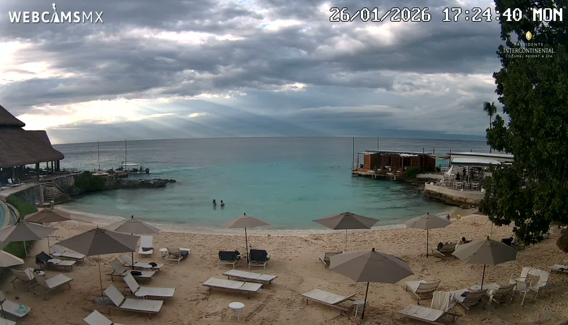 Cozumel,Presidente Intercontinental's Beach Live Cam - Zona Hotelera Sur, San Mugiel de Cozumel, Municipio de Cozumel, Quintana Roo, Mexico