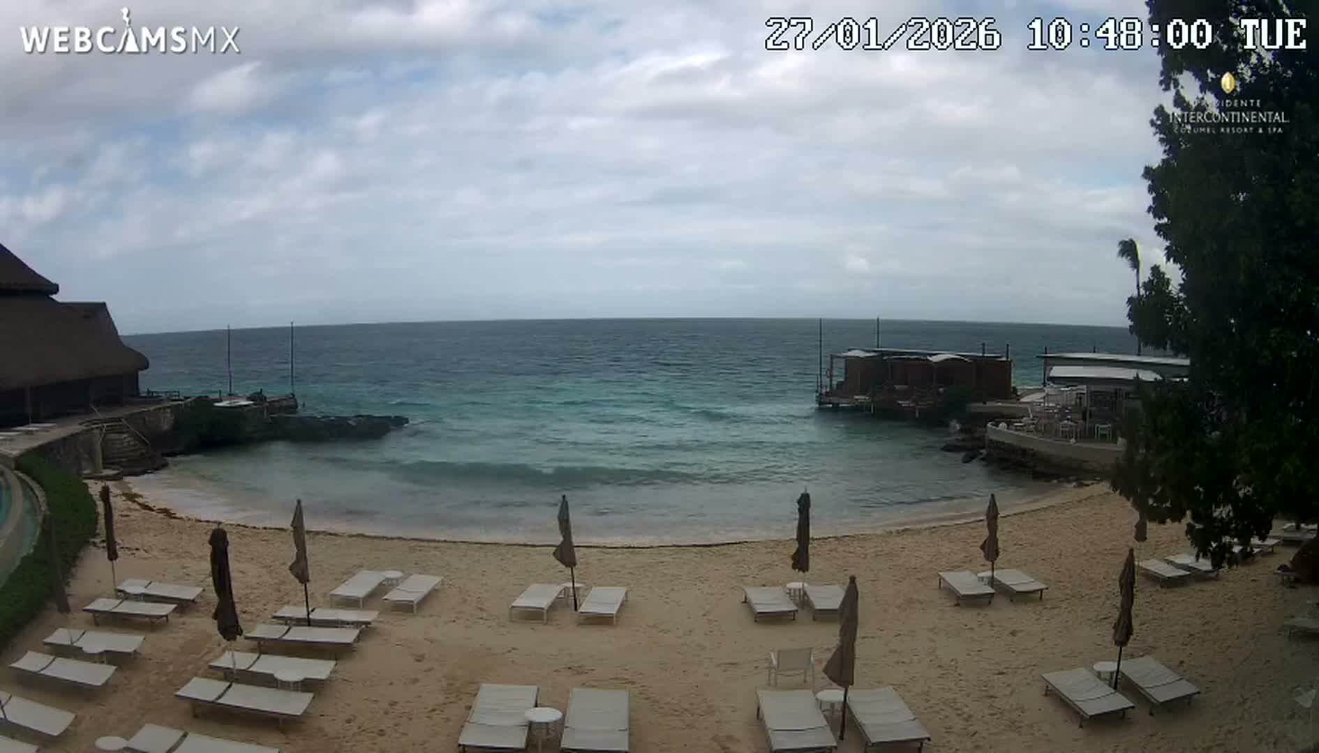 Cozumel,Presidente Intercontinental's Beach Live Cam - Zona Hotelera Sur, San Mugiel de Cozumel, Municipio de Cozumel, Quintana Roo, Mexico