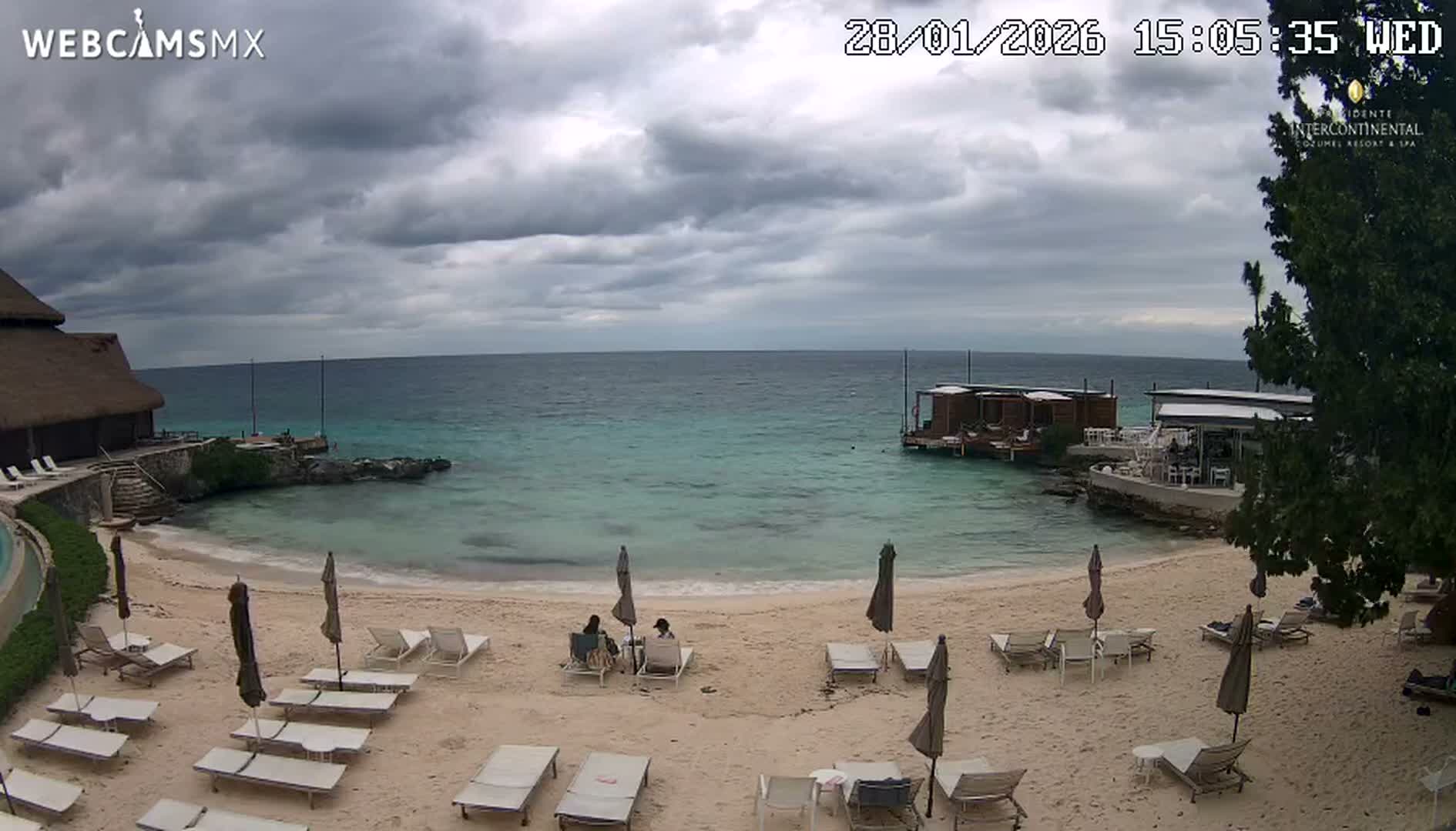 Cozumel,Presidente Intercontinental's Beach Live Cam - Zona Hotelera Sur, San Mugiel de Cozumel, Municipio de Cozumel, Quintana Roo, Mexico
