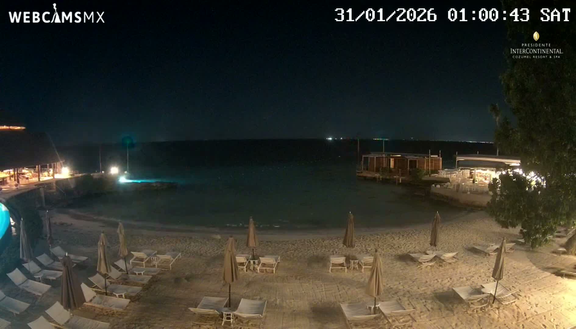 Cozumel,Presidente Intercontinental's Beach Live Cam - Zona Hotelera Sur, San Mugiel de Cozumel, Municipio de Cozumel, Quintana Roo, Mexico