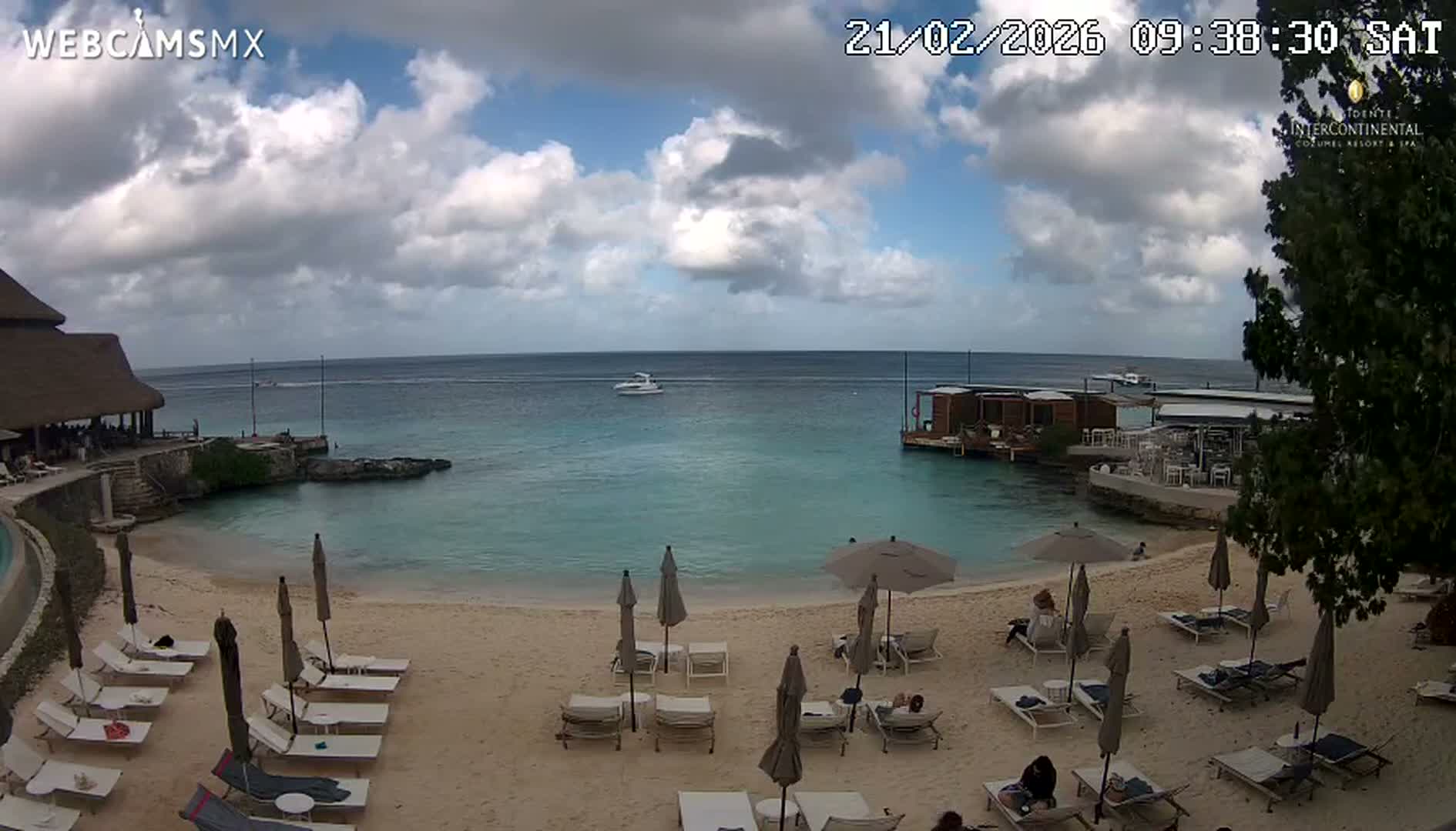 Cozumel,Presidente Intercontinental's Beach Live Cam - Zona Hotelera Sur, San Mugiel de Cozumel, Municipio de Cozumel, Quintana Roo, Mexico