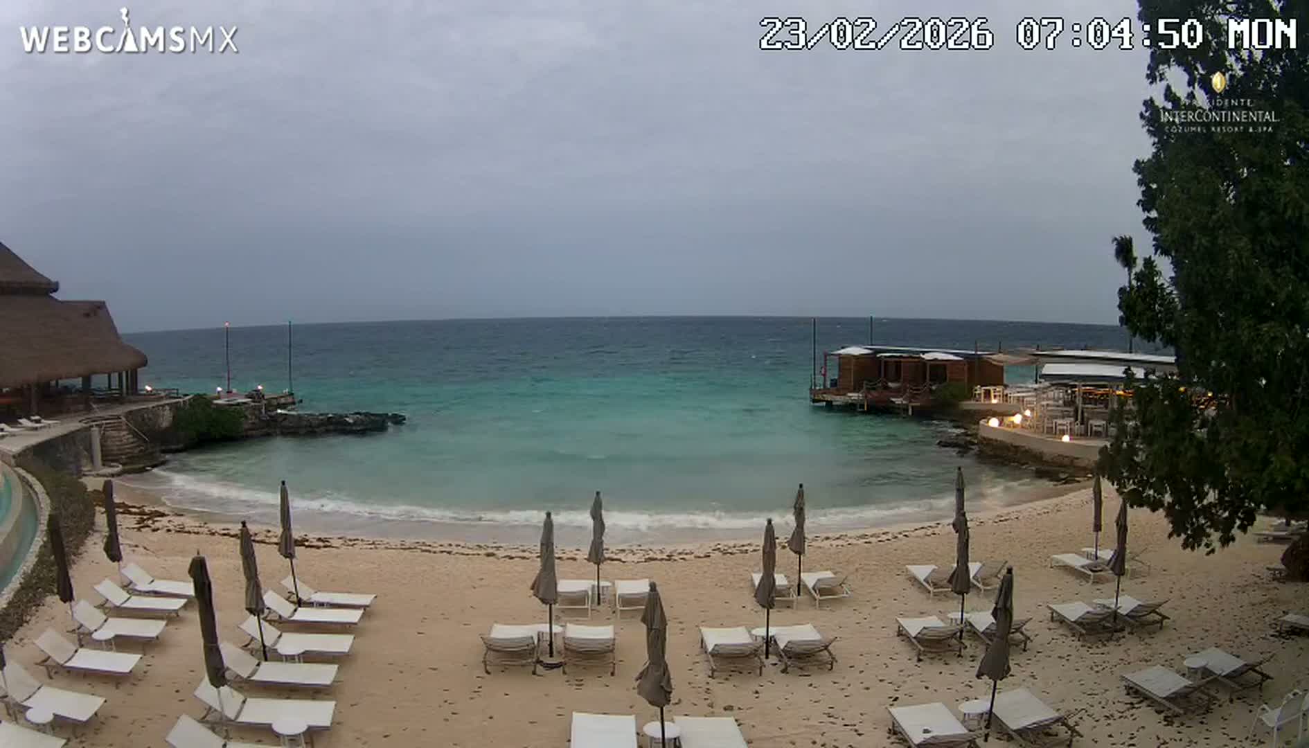 Cozumel,Presidente Intercontinental's Beach Live Cam - Zona Hotelera Sur, San Mugiel de Cozumel, Municipio de Cozumel, Quintana Roo, Mexico