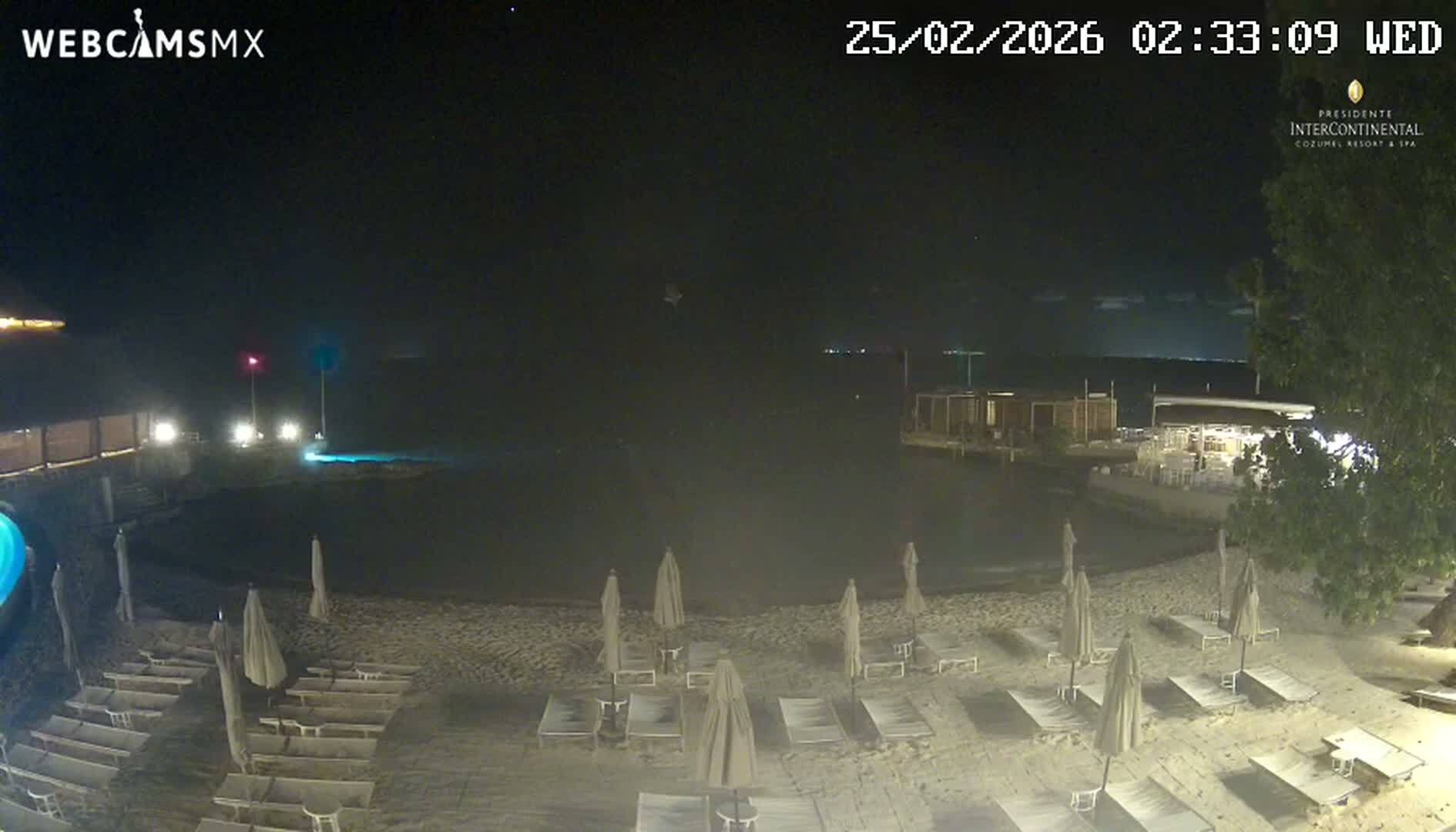 Cozumel,Presidente Intercontinental's Beach Live Cam - Zona Hotelera Sur, San Mugiel de Cozumel, Municipio de Cozumel, Quintana Roo, Mexico