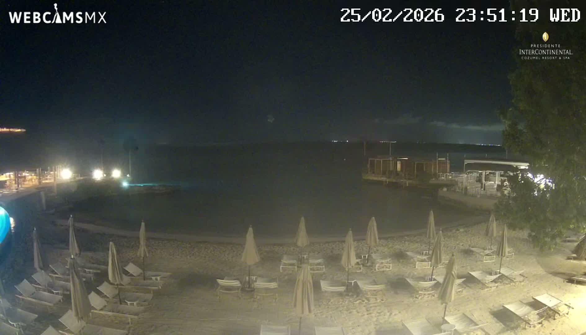 Cozumel,Presidente Intercontinental's Beach Live Cam - Zona Hotelera Sur, San Mugiel de Cozumel, Municipio de Cozumel, Quintana Roo, Mexico