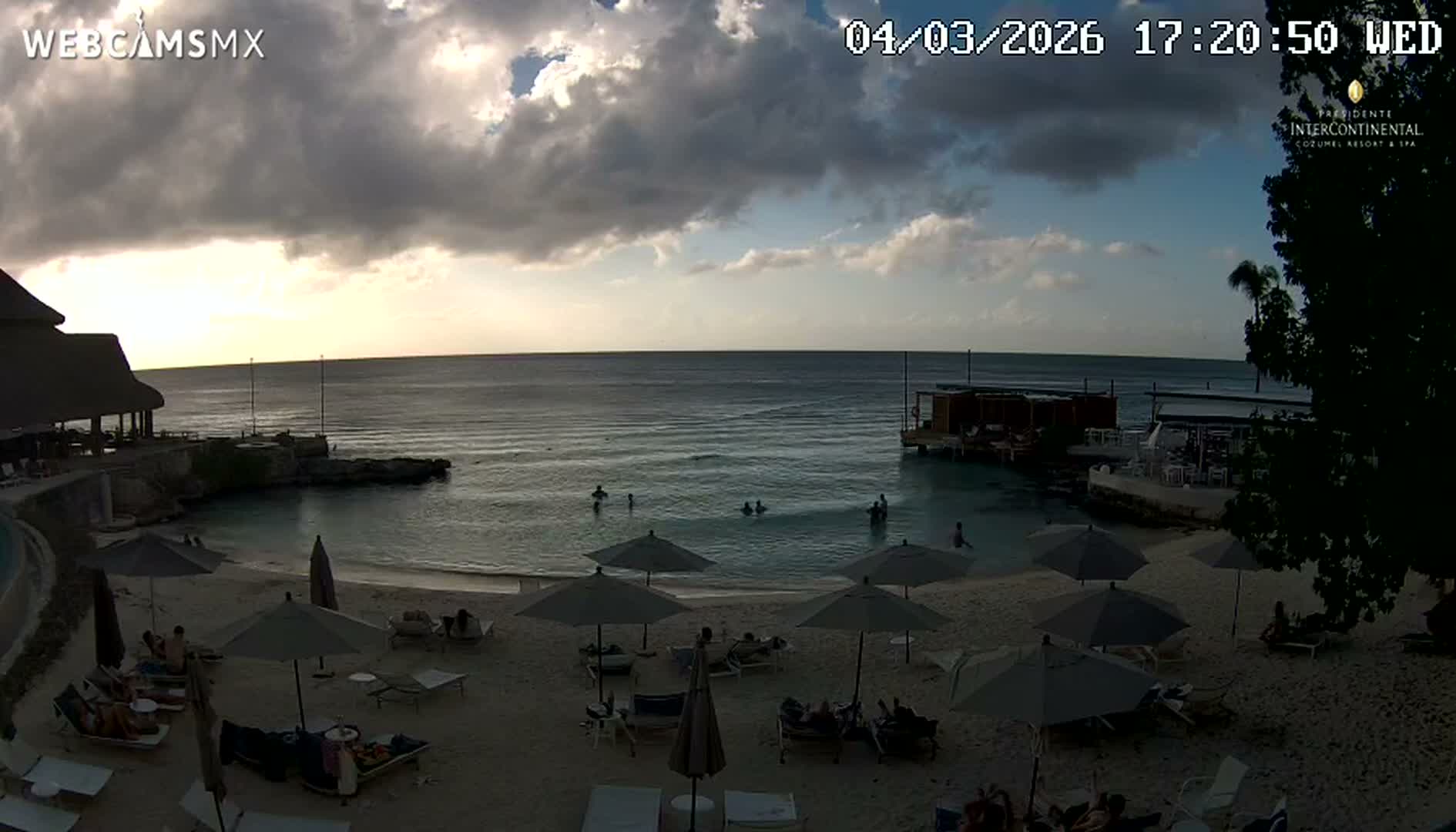 Cozumel,Presidente Intercontinental's Beach Live Cam - Zona Hotelera Sur, San Mugiel de Cozumel, Municipio de Cozumel, Quintana Roo, Mexico