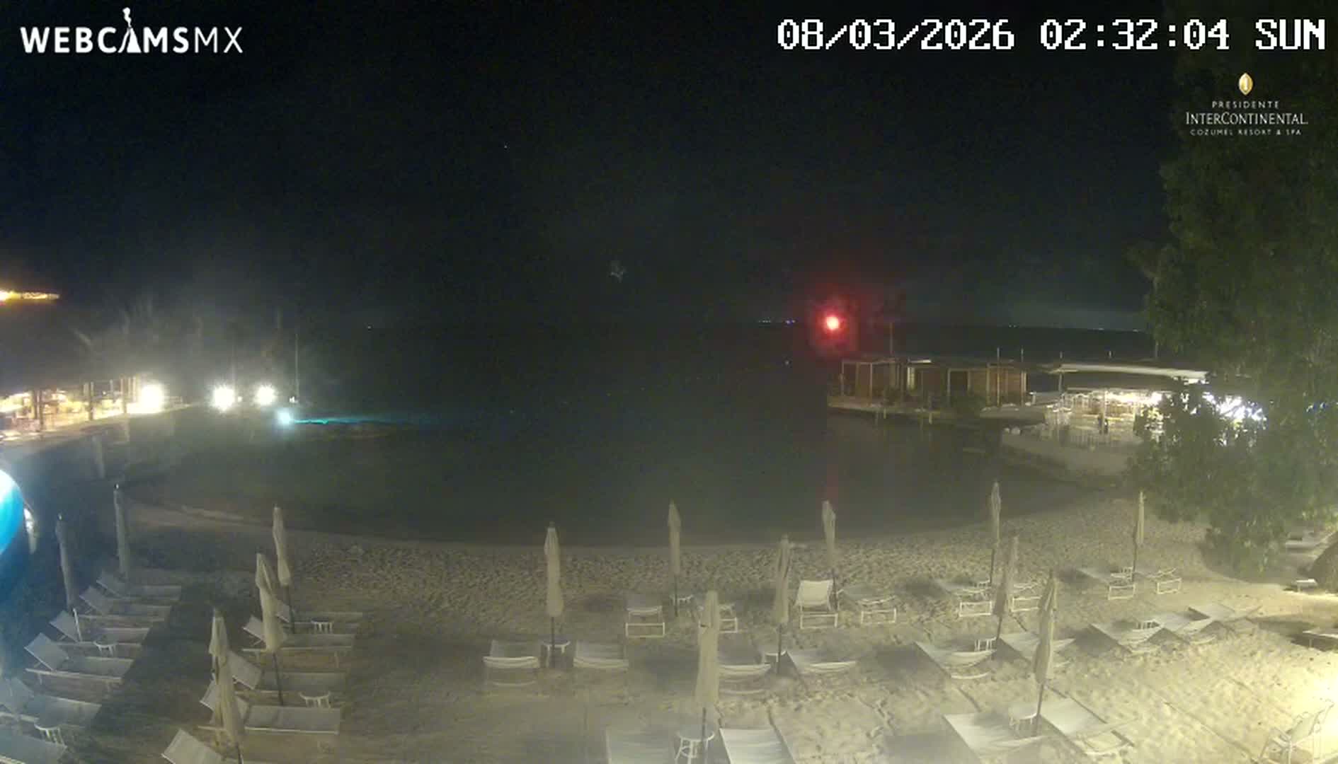 Cozumel,Presidente Intercontinental's Beach Live Cam - Zona Hotelera Sur, San Mugiel de Cozumel, Municipio de Cozumel, Quintana Roo, Mexico