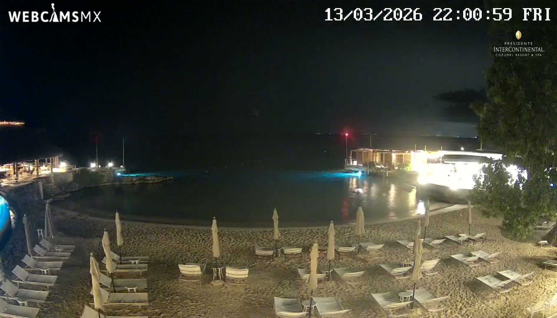 Cozumel,Presidente Intercontinental's Beach Live Cam - Zona Hotelera Sur, San Mugiel de Cozumel, Municipio de Cozumel, Quintana Roo, Mexico