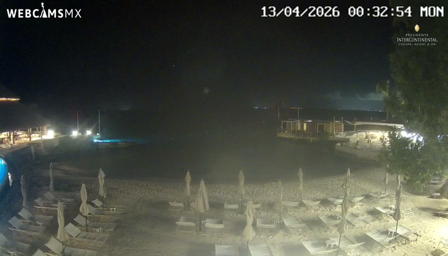 Cozumel,Presidente Intercontinental's Beach Live Cam - Zona Hotelera Sur, San Mugiel de Cozumel, Municipio de Cozumel, Quintana Roo, Mexico