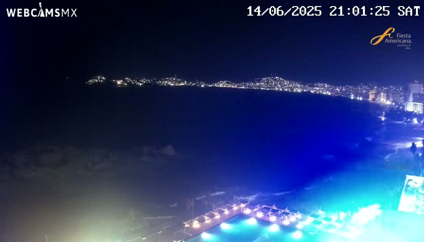 Acapulco,  Playa Condesa Beach Live Cam - Acapulco de Juarez, Guerrero, Mexico
