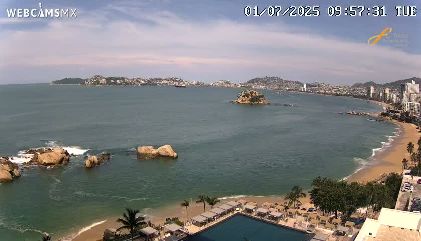 Acapulco,  Playa Condesa Beach Live Cam - Acapulco de Juarez, Guerrero, Mexico