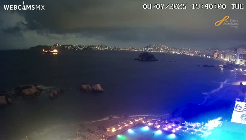 Acapulco,  Playa Condesa Beach Live Cam - Acapulco de Juarez, Guerrero, Mexico