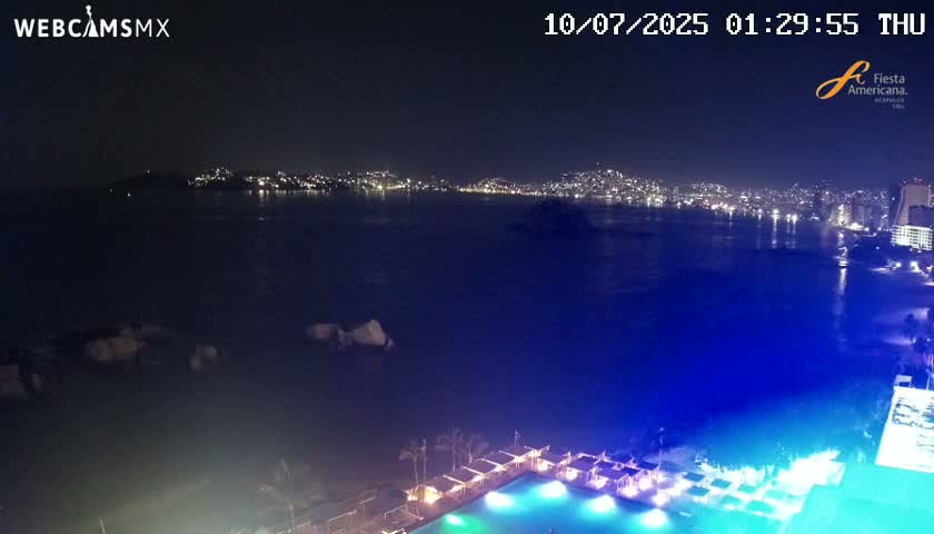 Acapulco,  Playa Condesa Beach Live Cam - Acapulco de Juarez, Guerrero, Mexico
