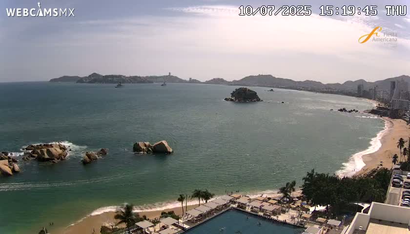 Acapulco,  Playa Condesa Beach Live Cam - Acapulco de Juarez, Guerrero, Mexico