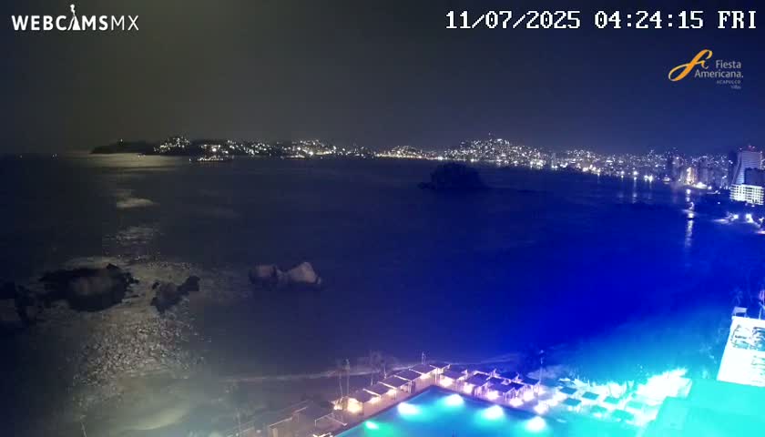 Acapulco,  Playa Condesa Beach Live Cam - Acapulco de Juarez, Guerrero, Mexico
