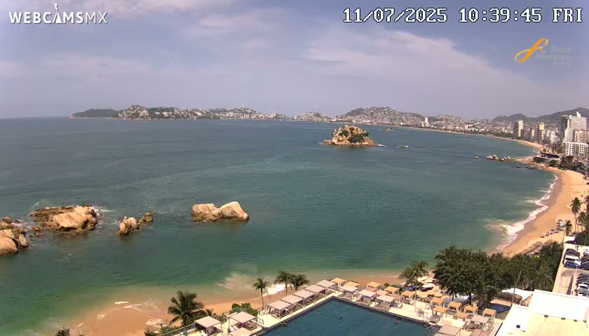 Acapulco,  Playa Condesa Beach Live Cam - Acapulco de Juarez, Guerrero, Mexico