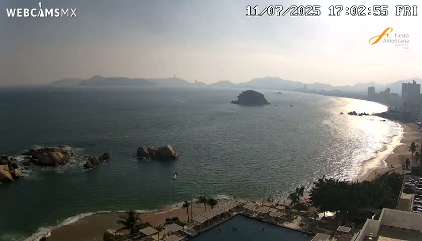 Acapulco,  Playa Condesa Beach Live Cam - Acapulco de Juarez, Guerrero, Mexico