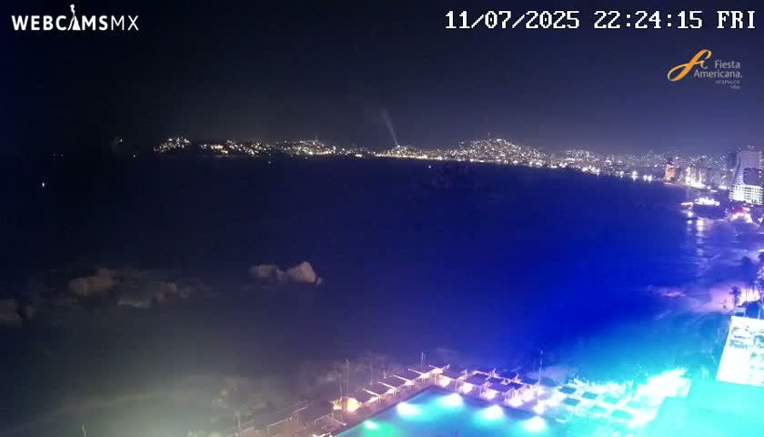 Acapulco,  Playa Condesa Beach Live Cam - Acapulco de Juarez, Guerrero, Mexico