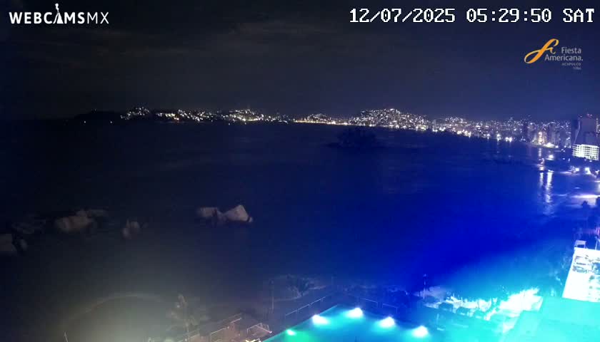 Acapulco,  Playa Condesa Beach Live Cam - Acapulco de Juarez, Guerrero, Mexico