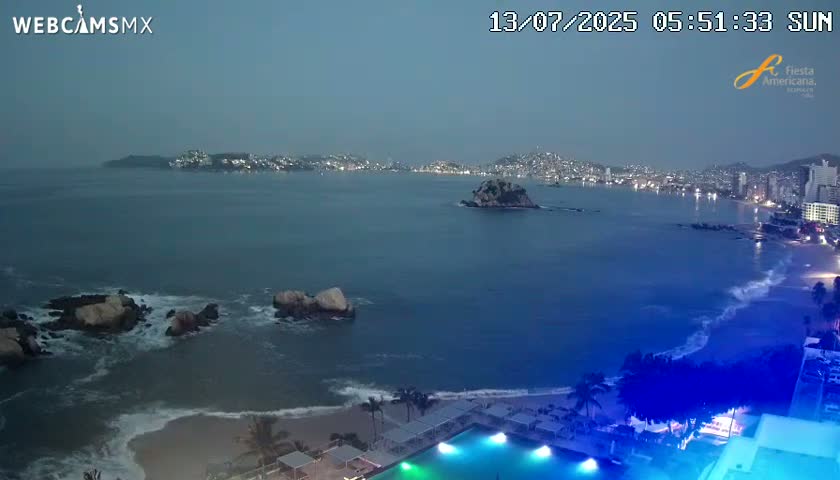 Acapulco,  Playa Condesa Beach Live Cam - Acapulco de Juarez, Guerrero, Mexico