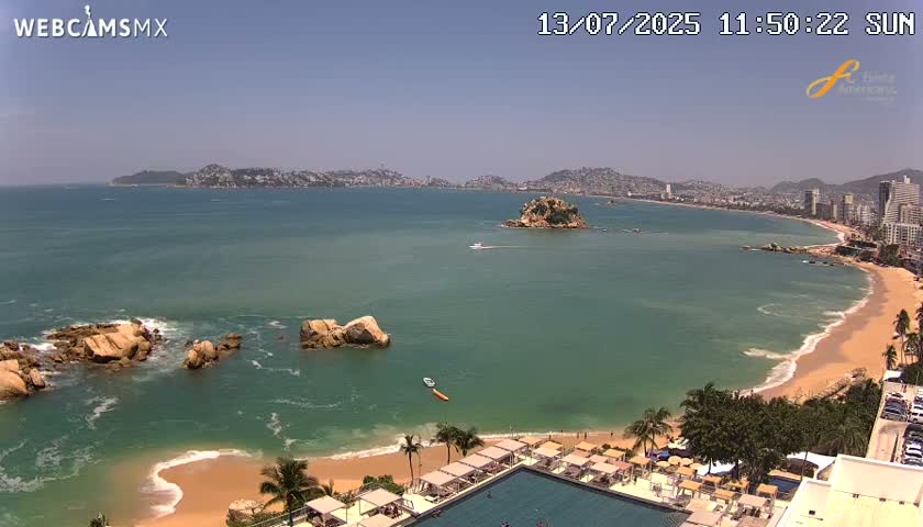 Acapulco,  Playa Condesa Beach Live Cam - Acapulco de Juarez, Guerrero, Mexico