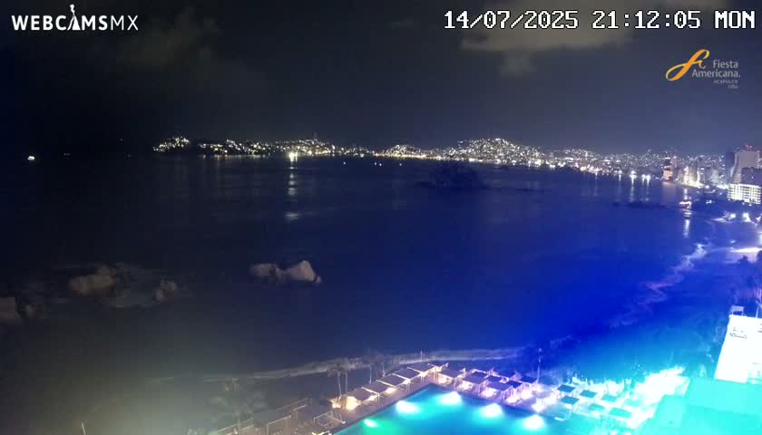 Acapulco,  Playa Condesa Beach Live Cam - Acapulco de Juarez, Guerrero, Mexico