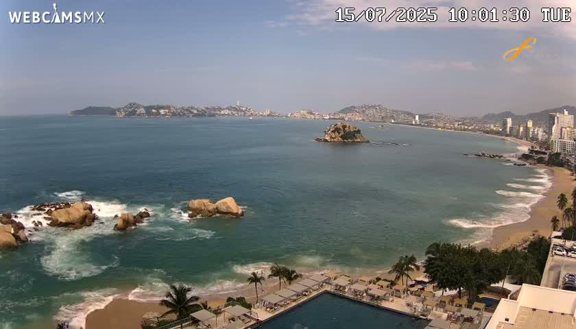 Acapulco,  Playa Condesa Beach Live Cam - Acapulco de Juarez, Guerrero, Mexico