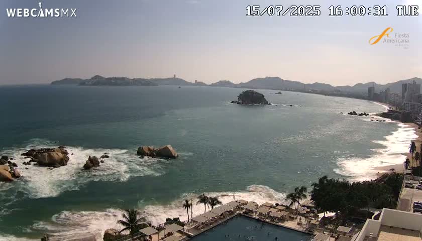 Acapulco,  Playa Condesa Beach Live Cam - Acapulco de Juarez, Guerrero, Mexico
