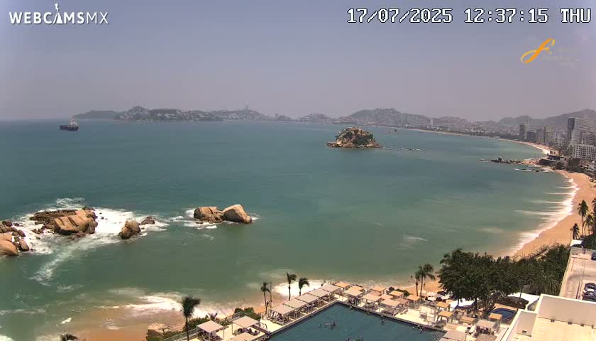 Acapulco,  Playa Condesa Beach Live Cam - Acapulco de Juarez, Guerrero, Mexico