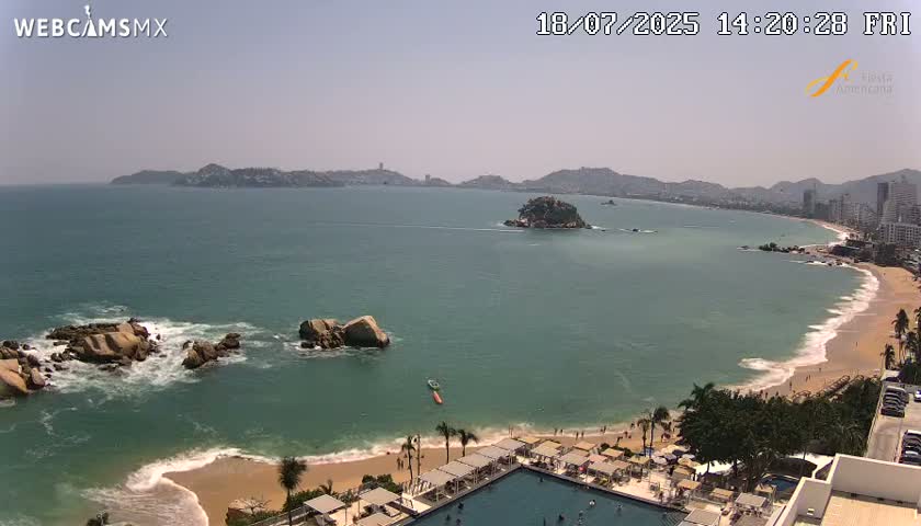 Acapulco,  Playa Condesa Beach Live Cam - Acapulco de Juarez, Guerrero, Mexico