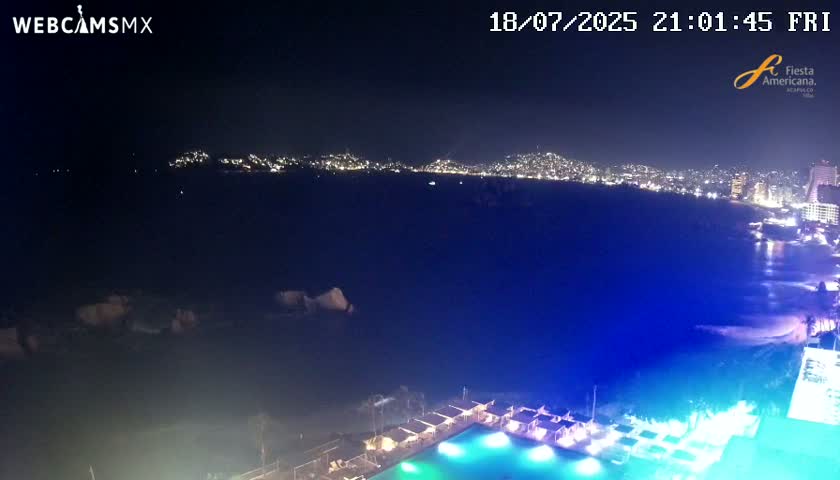 Acapulco,  Playa Condesa Beach Live Cam - Acapulco de Juarez, Guerrero, Mexico