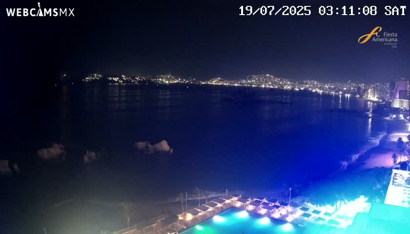 Acapulco,  Playa Condesa Beach Live Cam - Acapulco de Juarez, Guerrero, Mexico