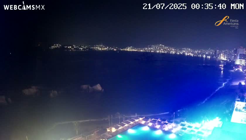 Acapulco,  Playa Condesa Beach Live Cam - Acapulco de Juarez, Guerrero, Mexico