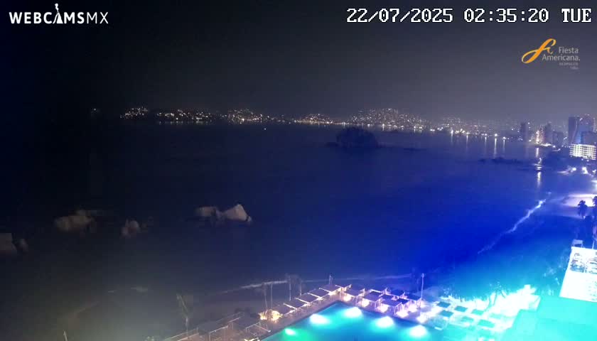 Acapulco,  Playa Condesa Beach Live Cam - Acapulco de Juarez, Guerrero, Mexico