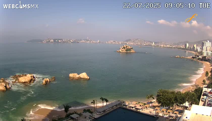 Acapulco,  Playa Condesa Beach Live Cam - Acapulco de Juarez, Guerrero, Mexico