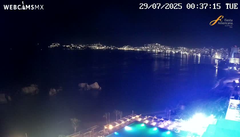 Acapulco,  Playa Condesa Beach Live Cam - Acapulco de Juarez, Guerrero, Mexico