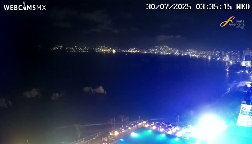 Acapulco,  Playa Condesa Beach Live Cam - Acapulco de Juarez, Guerrero, Mexico