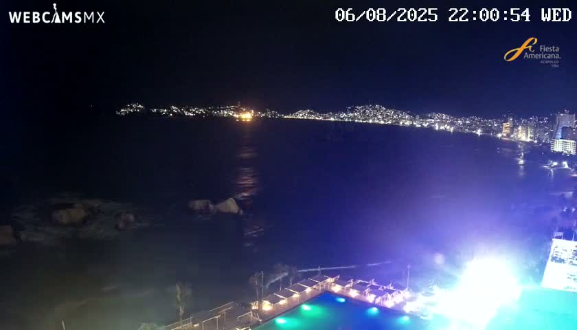 Acapulco,  Playa Condesa Beach Live Cam - Acapulco de Juarez, Guerrero, Mexico