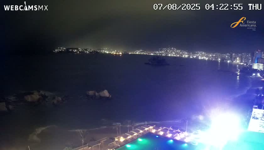 Acapulco,  Playa Condesa Beach Live Cam - Acapulco de Juarez, Guerrero, Mexico