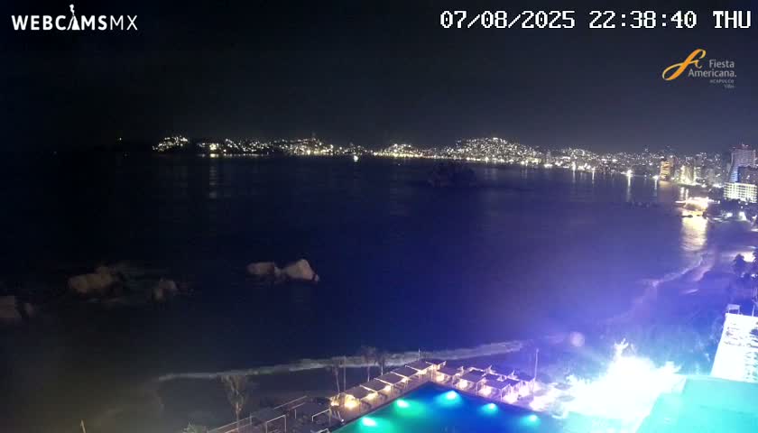 Acapulco,  Playa Condesa Beach Live Cam - Acapulco de Juarez, Guerrero, Mexico